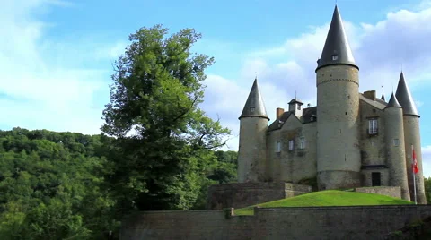 Castle of Vêves. Stock Footage 52565235