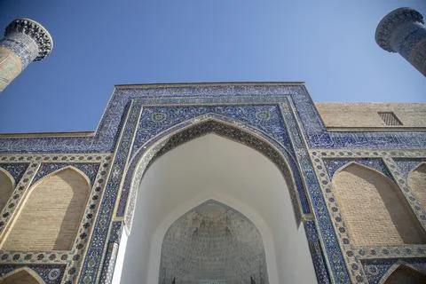 A castle view from the down to top Stock Photos