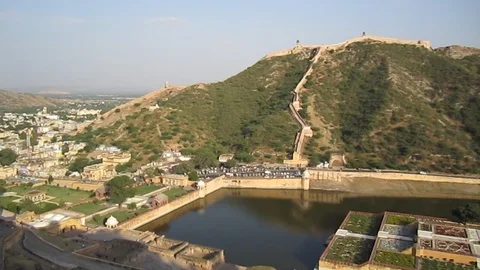 Castle view point Stock Footage 121192562