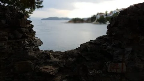 Castle View Sea Foto stock