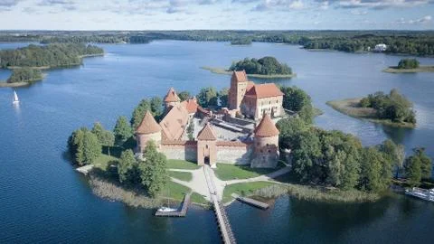 Castle vilnius trakai Stock Photos