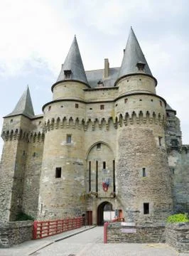 The Castle at Vitre, Brittany Stock Photos