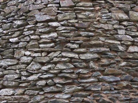 Castle wall close up Stock Photos
