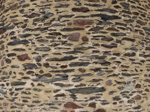 Castle wall close up Stock Photos
