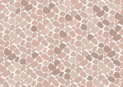 Castle wall. Random tiles, stone walls. Stock Illustration