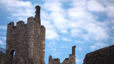 Castle Wall Timelapse Stock Footage