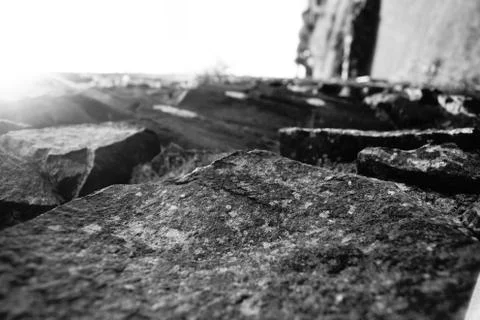 Castle walls Stock Photos