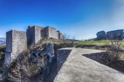 Castle walls Stock Photos