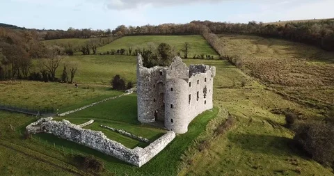 Castle in Westport County Mayo Ireland Stock Footage