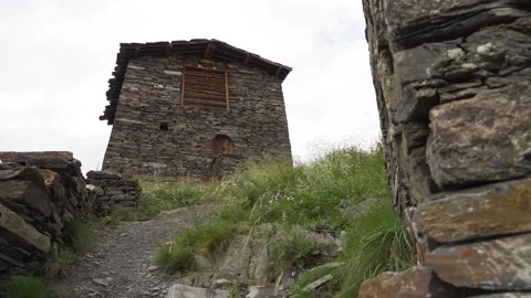 Castle in wild nature Stock Footage 141953086