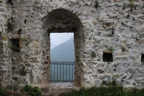 Castle window Stock Photos