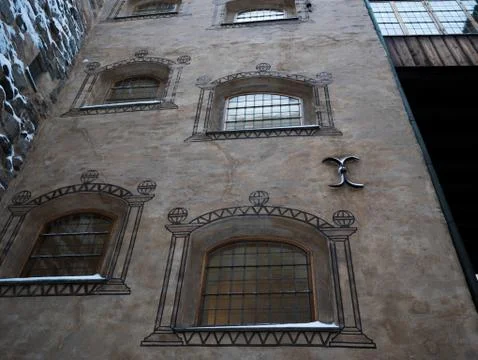 Castle windows 4 Stock Photos