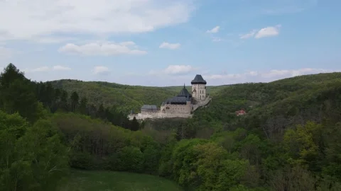 Castle in the woods Stock Footage 207883713