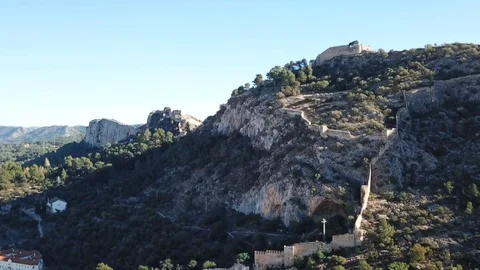 Castle xativa Spain 2 Stock Footage 85481029