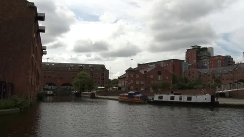 Castlefield Canal Basin Stock Footage 79807374