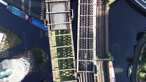 CASTLEFIELD DRONE MANCHESTER  Video stock 253741776