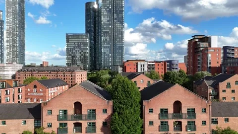 Castlefield Rooftops Stock Footage 277466497