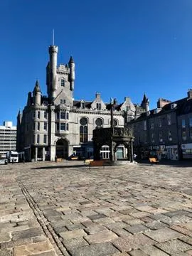 Castlegate in the centre of Aberdeen Stock Photos