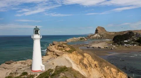 Castlepoint lighthouse Stock Photos