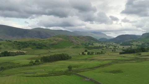 Castlerigg Stone Circle from a drone, Keswick, Lake District National Park, UK 動画素材 250987655