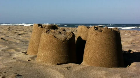 Castles made of sand 库存影片 351363