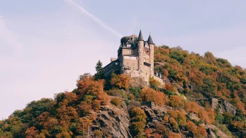 Castles on the Rhine River Vídeo Stock 105466953