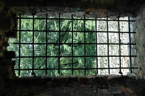 Castle's window Stock Photos