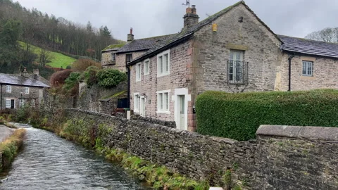 Castleton in Derbyshire, UK Stock Footage 230102928
