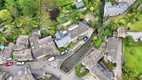 Castleton Village Stock Footage 301089316