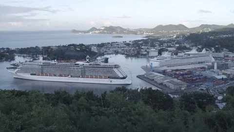 Castries St Lucia Static 스톡 동영상 84231800