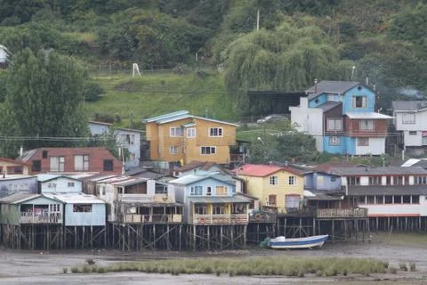 Castro on chiloe island, chile Stock Photos
