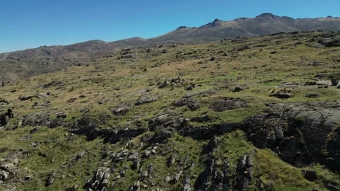 Castro de Ulaca Megalithic Site in Spain, Epic Drone Flyover, 4K Stock Footage 297226760