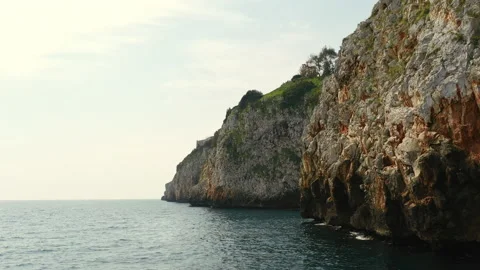 Castro, Italy. Exploring adventurous route to the Grotta Zinzulusa Stock Footage 146041161