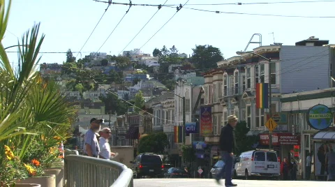 The Castro, San Francisco, Intersection - 01 Stock Footage 726361