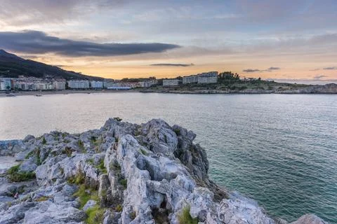 Castro Urdiales in Spain 스톡 사진