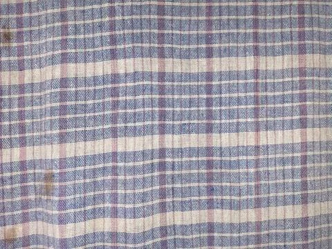 Casual Checkered Shirt Material Pattern Background with Pink Lines 库存照片