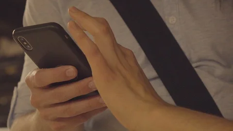 Casual Couple Using Smartphone Together 3 Stock Footage 95020188