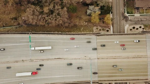 Casual DJI Mavic Pro flying around the streets of Salt Lake City, Utah Stock Footage 105092286