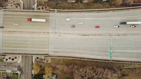 Casual DJI Mavic Pro flying around the streets of Salt Lake City, Utah Stock Footage 105092324