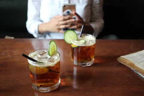Casual drinks 스톡 사진