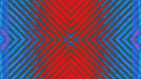 Casual geometrical sci-fi psychedelic shimmering neon background. Fractal Stock Footage 151223795