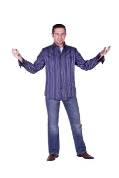 Casual man looking at the camera Stock Photos