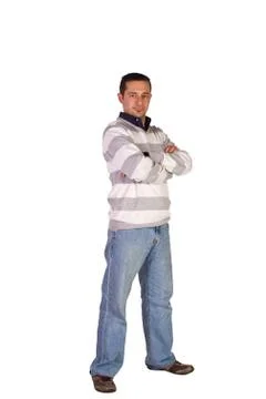 Casual man posing Stock Photos