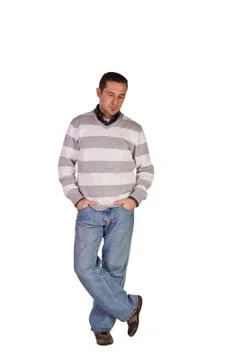 Casual man posing Stock Photos
