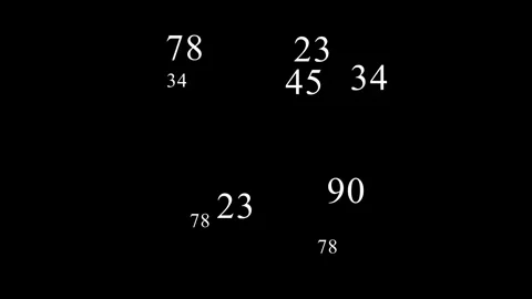 Casual moving numbers changing code for abstract background Vidéo 284463933