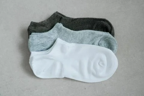 Casual socks flat lay 库存照片