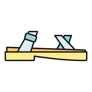 Casual summer sandal vector icon design Stock Illustration