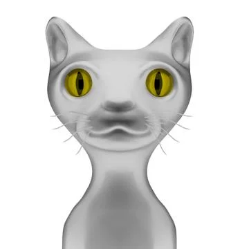 Cat 3d. Stock Illustration