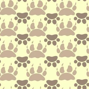 Cat and dog textile pattern. vector seamless. Stock Illustration