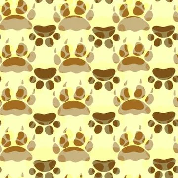 Cat and Dog Textile Pattern. Vector seamless. Stock Illustration